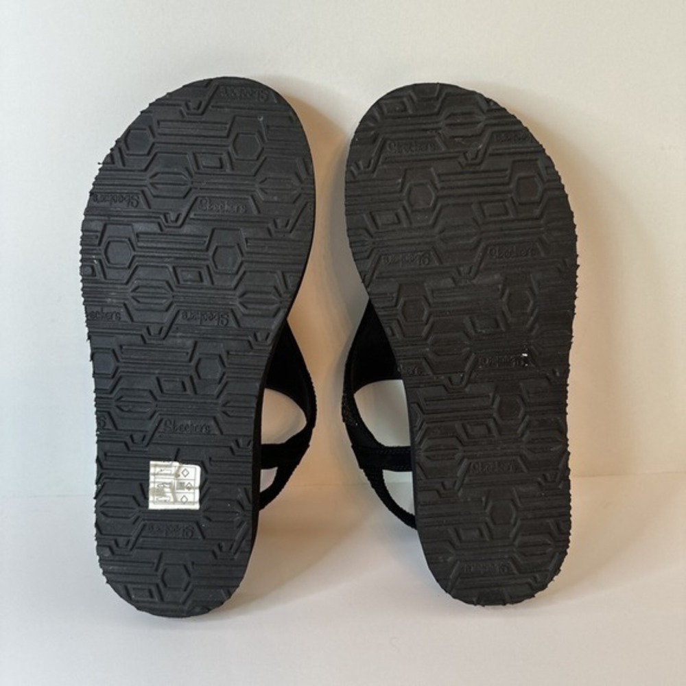 Skechers Meditation Rock Crown Sling Back Womens Sandals Black Size US 9 Great - Picture 10 of 11